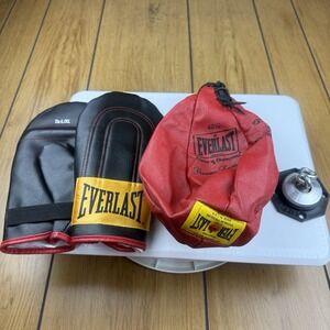 VTG Everlast 4210 Speed Bag Punching Bag Gyro Balanced Leather with Swivel USA
